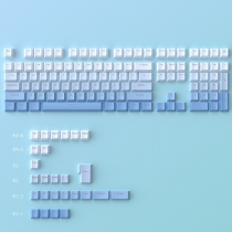 Sky Blue 104+30 Keys OEM Profile PBT Doubleshot Top Legends Keycaps Set for MX Keyboard